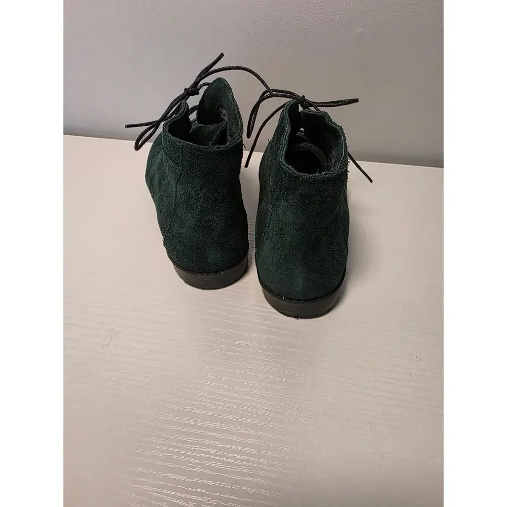 Northern Explorer Women's 8 Green Suede Chukka Boots Casual Cottagecore Outdoor